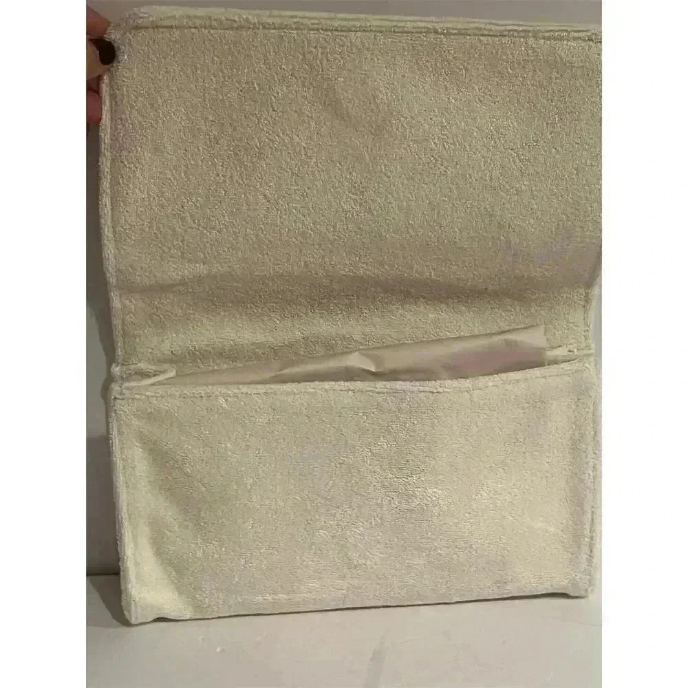 Stoney Clover Lane Seashell Terry Clutch Bag Medium Zip Closure - Picture 4 of 5